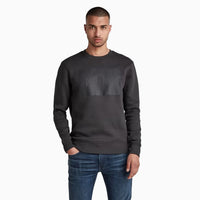 Men's Raw Double Layer Crew Neck Sweatshirt