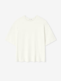 Waffle Short Sleeve Sweater