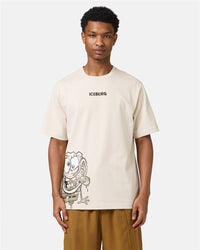 Iceberg Regular Fit T-shirt With SpongeBob Print In Jersey