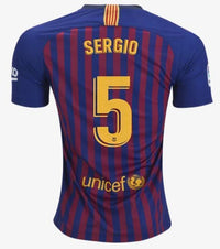 Barcelona Sergio Home Jersey