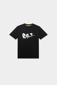 BALR. Logo Graffiti Box Fit T-Shirt Jet Black