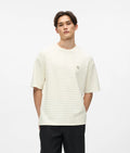 Ikon textured striped T-shirt