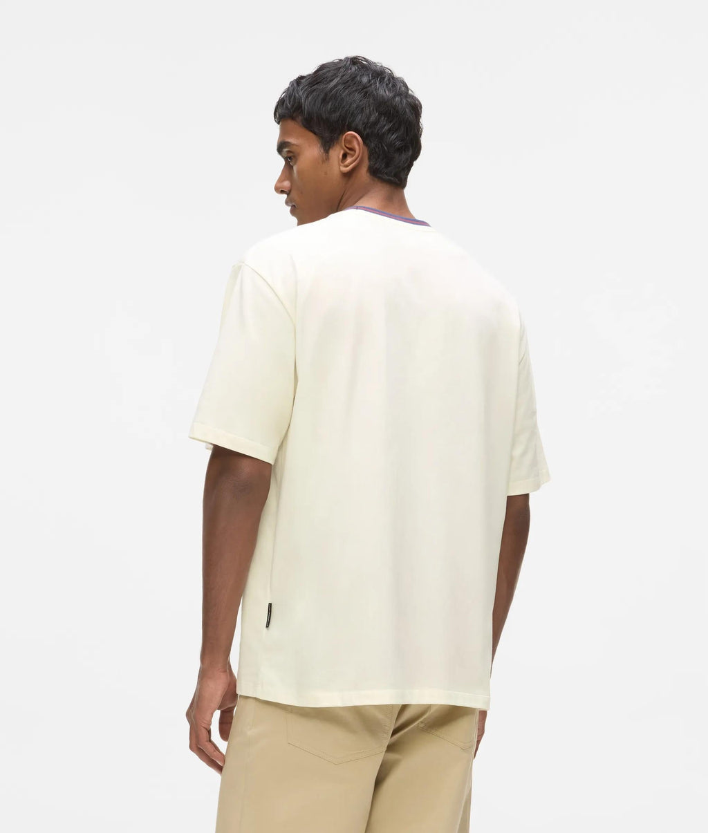 Ikon striped neck T-shirt