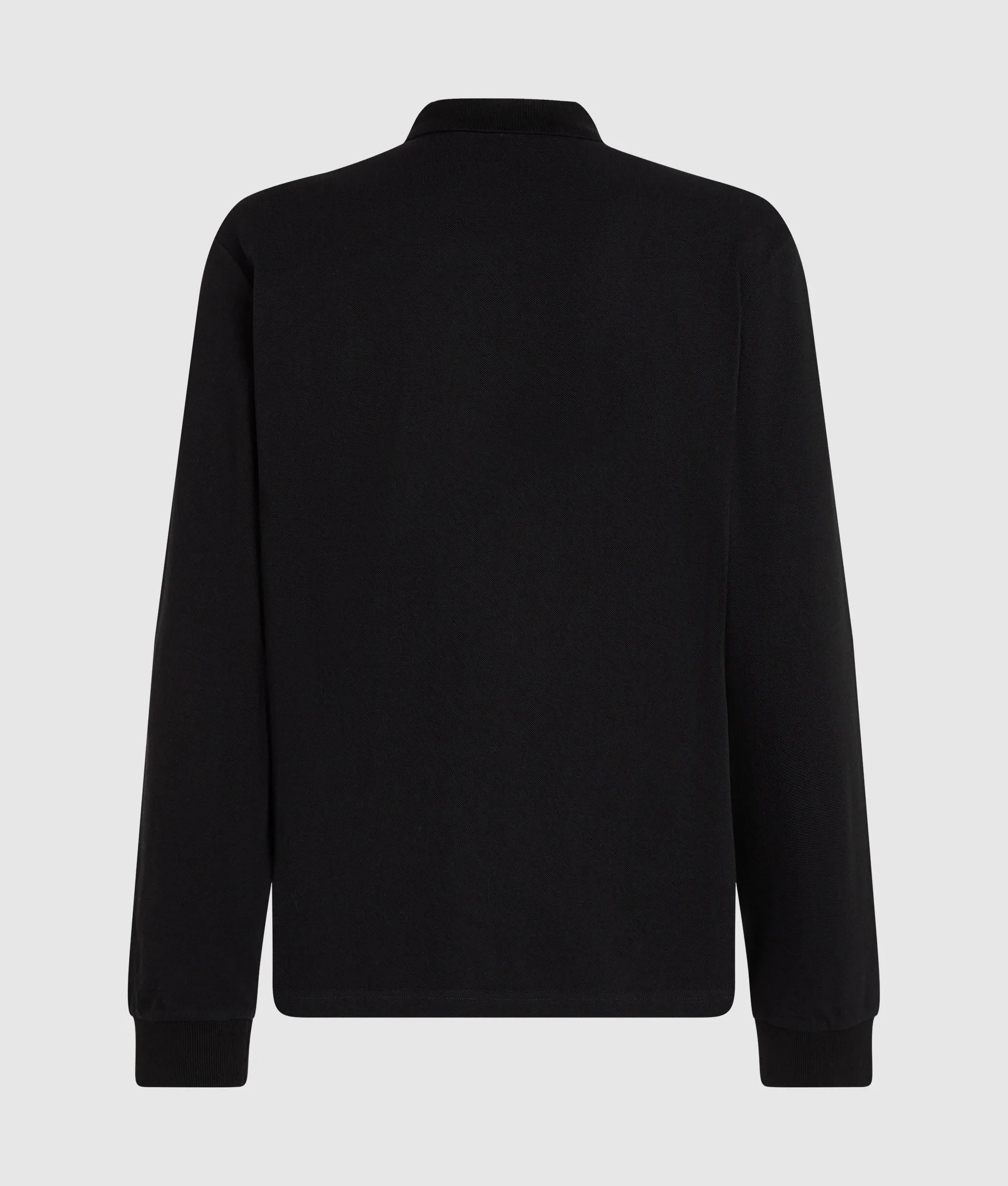 Long-sleeved logo polo shirt