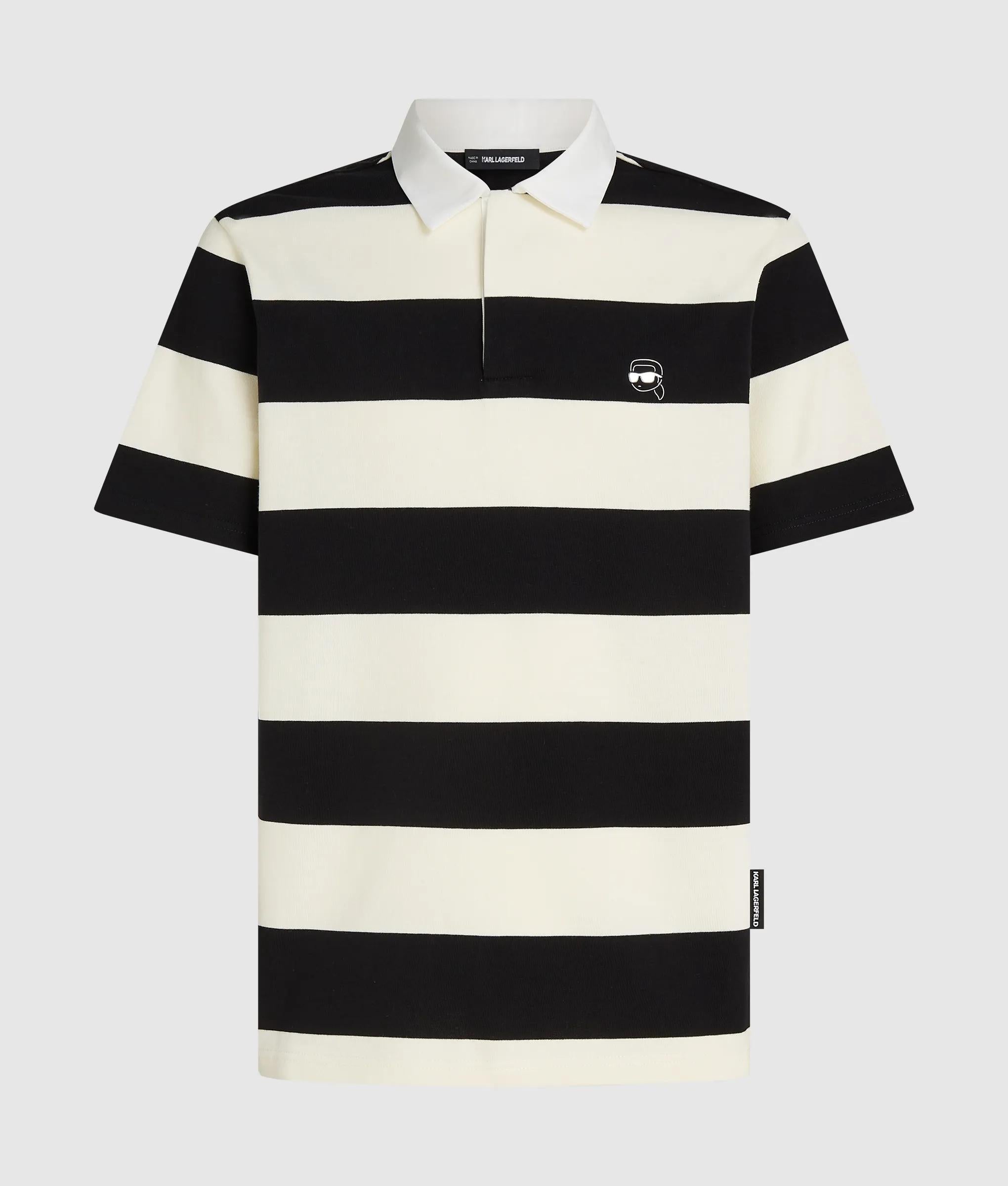 Ikon bold stripe polo shirt