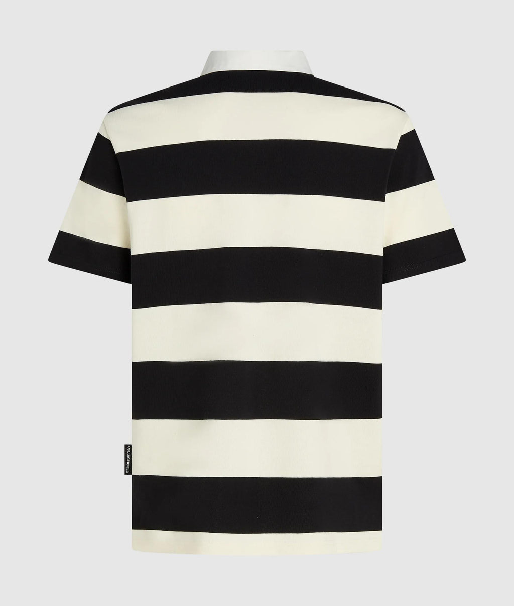 Ikon bold stripe polo shirt