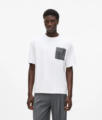 Pinstripe pocket T-shirt