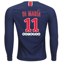 Paris Saint-Germain Angel Di Maria Long Sleeve Home Jersey 2018/19