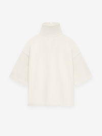 Cotton Wool High Neck Short Sleeve Shirt
