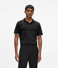 Striped polo shirt