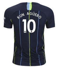 Manchester City Kun Aguero Youth Away Jersey