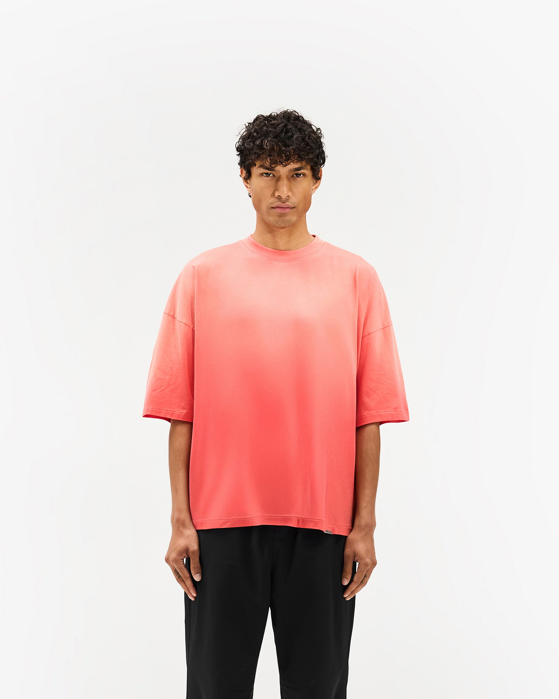 Initial Boxy T-Shirt - Vintage Red