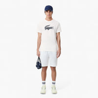 Crew Neck Crocodile Print Organic Cotton T-Shirt