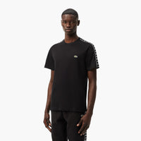 Cotton Jersey Logo Stripe T-Shirt