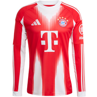 adidas Bayern Munich 2025-26 Men's Home Long Sleeve Stadium Jersey