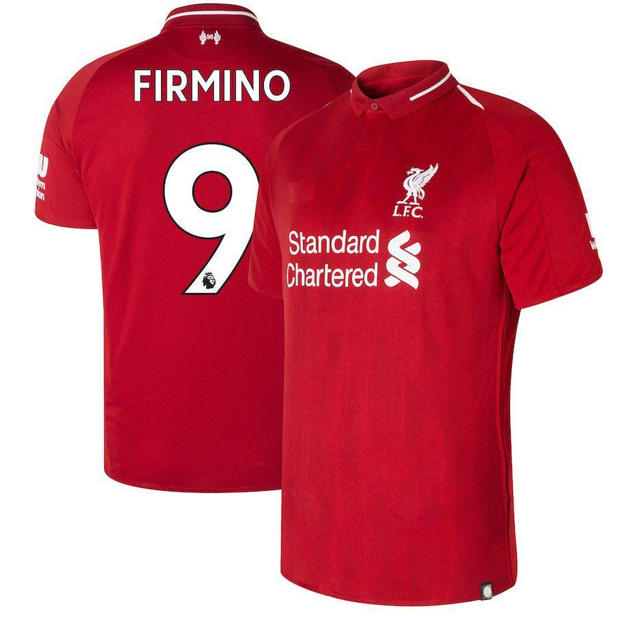 Liverpool Firmino Home Player Jersey 2018/19
