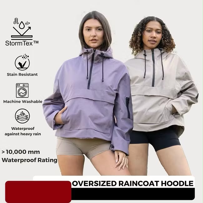 Summit Utility Half-Zip Hooded Jacket – Blush Pink
