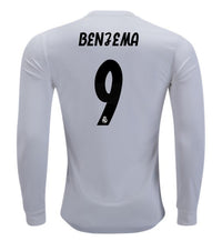 Benzema Long Sleeve Home Jersey