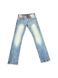 True Religion Jeans Ricky Flap Worn Trophy Medium Wash