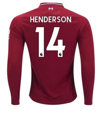 Liverpool Henderson Long Sleeve Home Jersey