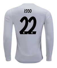 Real Madrid Isco Long Sleeve Home Jersey