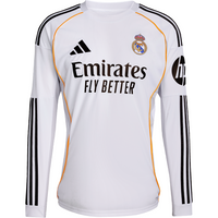 adidas Real Madrid 2025-26 Men's Home Long Sleeve Stadium Jersey
