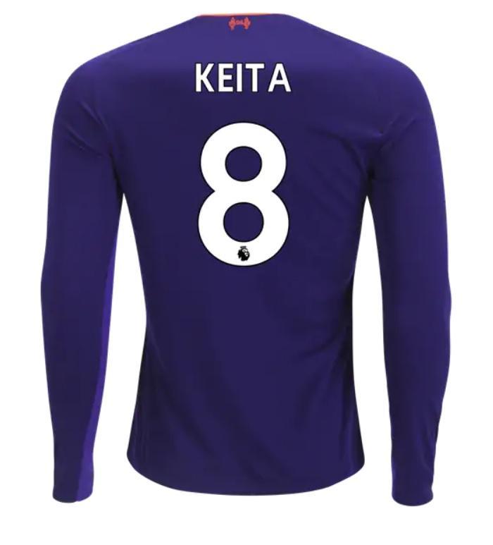 Liverpool Keita Long Sleeve Away Jersey