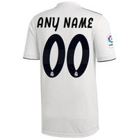 Real Madrid Home Custom Jersey