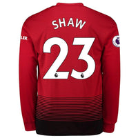 Manchester United Shaw Home Long Sleeve Jersey