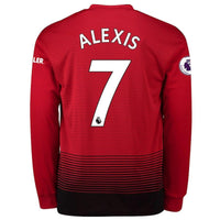 Manchester United Alexis Home Long Sleeve Jersey