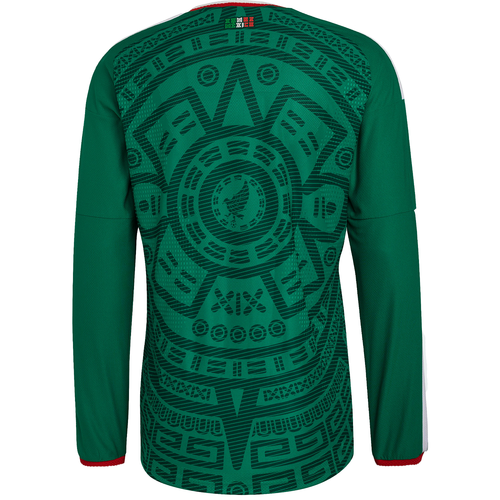 adidas Mexico 2026 Men's Authentic Home Long Sleeve Jersey